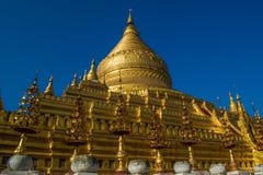 Shwe vê o pagode de Khone foto de stock royalty free Shwe vê o pagode de Khone foto de stock royalty free