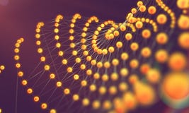 Siatka lub sieć z szczegółem linii i geometrics kształtów 3d illustrat obrazy stock Siatka lub sieć z szczegółem linii i geometrics kształtów 3d illustrat obrazy stock