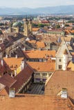 Sibiu, Rumänien, Siebenbürgen erhöhte Stadtbild stockfoto Sibiu, Rumänien, Siebenbürgen erhöhte Stadtbild stockfoto