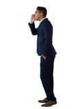 Side view of businessman shouting Stock Photos Side view of businessman shouting Stock Photos