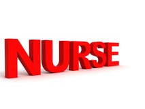 Side View Of Nurse Word Royalty Free Stock Photography Side View Of Nurse Word Royalty Free Stock Photography