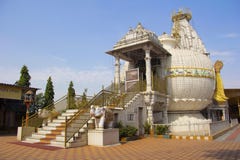 Side view of Shree Shankheshwar Parshnath Tirth - Jain Kalash Temple, Somatane Toll Plaza, Pune Royalty Free Stock Photo Side view of Shree Shankheshwar Parshnath Tirth - Jain Kalash Temple, Somatane Toll Plaza, Pune Royalty Free Stock Photo