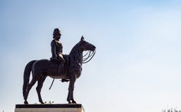 Side view of the statue of King Rama V the Great of thailand stock photography Side view of the statue of King Rama V the Great of thailand stock photography