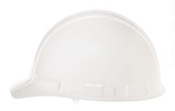 Download Side View Of White Hard Hat Stock Image - Image of danger ...