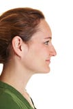 Profile of woman's face stock photo. Image of make, model - 11687058