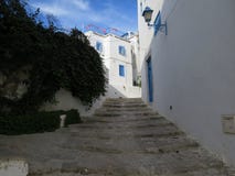 Sidi Bou Said, famouse village with traditional tunisian architecture stock photography Sidi Bou Said, famouse village with traditional tunisian architecture stock photography