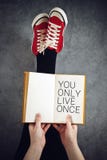 Sie nur Live Once Concept stockfoto Sie nur Live Once Concept stockfoto