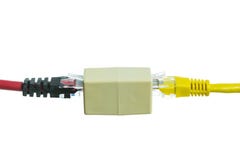 Sieć kabel z RJ45 odizolowywa obrazy royalty free Sieć kabel z RJ45 odizolowywa obrazy royalty free