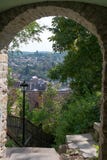 SIGHISOARA, TRANSYLVANIA/ROMANIA - 17 DE SEPTIEMBRE: Visión sobre suspiro imagen de archivo libre de regalías SIGHISOARA, TRANSYLVANIA/ROMANIA - 17 DE SEPTIEMBRE: Visión sobre suspiro imagen de archivo libre de regalías