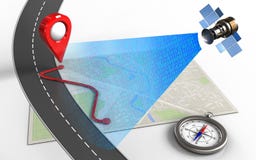 signal numérique 3d satellite illustration stock signal numérique 3d satellite illustration stock