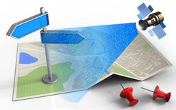 signal numérique 3d satellite illustration de vecteur signal numérique 3d satellite illustration de vecteur