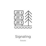 signalisation du vecteur d'ic?ne de la collection de scouts Ligne mince illustration de vecteur d'ic?ne d'ensemble de signalisati illustration libre de droits signalisation du vecteur d'ic?ne de la collection de scouts Ligne mince illustration de vecteur d'ic?ne d'ensemble de signalisati illustration libre de droits