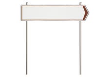 Signe de route blanc illustration libre de droits Signe de route blanc illustration libre de droits