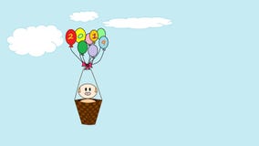 Signe du porc 2019 de nouvelle année dans un ballon illustration libre de droits Signe du porc 2019 de nouvelle année dans un ballon illustration libre de droits