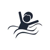 Signe et symbole de vecteur d'icône d'assurance de tsunami d'isolement sur le blanc illustration stock Signe et symbole de vecteur d'icône d'assurance de tsunami d'isolement sur le blanc illustration stock