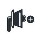 Signe muet et symbole de vecteur d'icône de haut-parleur d'isolement sur le fond blanc, concept muet de logo de haut-parleur illustration libre de droits Signe muet et symbole de vecteur d'icône de haut-parleur d'isolement sur le fond blanc, concept muet de logo de haut-parleur illustration libre de droits