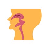 Signe nasal et symbole de vecteur d'icône d'isolement sur le fond blanc illustration de vecteur Signe nasal et symbole de vecteur d'icône d'isolement sur le fond blanc illustration de vecteur