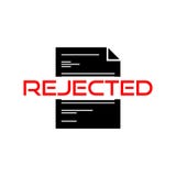 Signe ou icône d'isolement rejetée, concept d'accord ou d'approbation illustration de vecteur Signe ou icône d'isolement rejetée, concept d'accord ou d'approbation illustration de vecteur