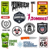 Signes de zombi illustration stock Signes de zombi illustration stock