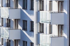 Sikt av bostadsbyggnaden arkivfoto Sikt av bostadsbyggnaden arkivfoto