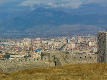 Sikt av den Shkodra staden royaltyfria foton Sikt av den Shkodra staden royaltyfria foton