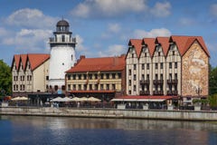 Sikt av staden av Kaliningrad arkivfoton Sikt av staden av Kaliningrad arkivfoton