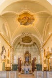 Sikt på kören i ny basilika av helgonet Apollinaris i Ravenna - Italien arkivfoton Sikt på kören i ny basilika av helgonet Apollinaris i Ravenna - Italien arkivfoton