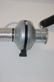 Silencer applied on ventilation channel stock photography Silencer applied on ventilation channel stock photography