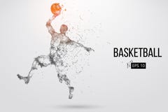 Silhouette of a basketball player. Vector illustration royalty free illustration Silhouette of a basketball player. Vector illustration royalty free illustration