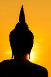 Silhouette of Buddha statue in sunset Royalty Free Stock Image Silhouette of Buddha statue in sunset Royalty Free Stock Image