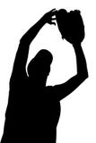 Silhouette With Clipping Path of Female Softball Player stock illustration Silhouette With Clipping Path of Female Softball Player stock illustration