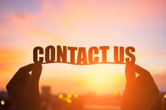 Silhouette contact us word royalty free illustration Silhouette contact us word royalty free illustration