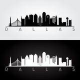 Silhouette d'horizon de Dallas illustration libre de droits Silhouette d'horizon de Dallas illustration libre de droits