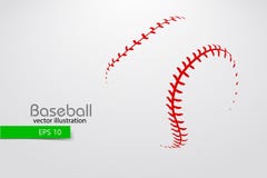 Silhouette d'une boule de base-ball Illustration de vecteur illustration stock Silhouette d'une boule de base-ball Illustration de vecteur illustration stock