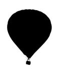 Silhouette de ballon d'air chaud illustration de vecteur Silhouette de ballon d'air chaud illustration de vecteur