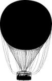 silhouette de ballon à air illustration stock silhouette de ballon à air illustration stock