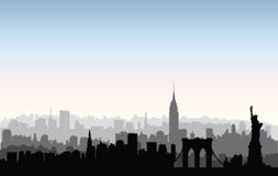 Silhouette de bâtiments de New York City Paysage urbain américain Ne illustration de vecteur Silhouette de bâtiments de New York City Paysage urbain américain Ne illustration de vecteur