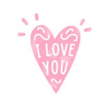 Silhouette de coeur et texte écrit de main illustration libre de droits Silhouette de coeur et texte écrit de main illustration libre de droits