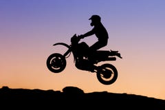Silhouette de motocyclette Silhouette de motocyclette
