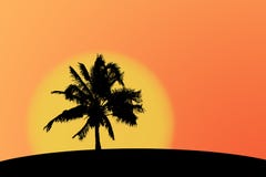 Silhouette de Palmtree Silhouette de Palmtree