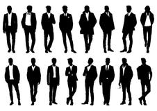 Silhouette masculine dans un costume élégant illustration stock Silhouette masculine dans un costume élégant illustration stock