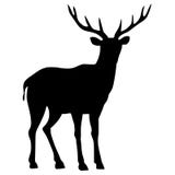 Silhouette Of Deer Royalty Free Stock Images