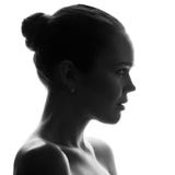 Silhouette Of Pretty Woman Stock Image Silhouette Of Pretty Woman Stock Image