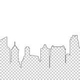 Silhouette skyscrapers city landscape geometric design brochure leaflet background Stock Images Silhouette skyscrapers city landscape geometric design brochure leaflet background Stock Images