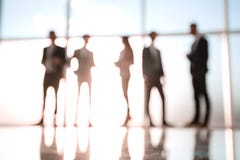 Silhouettes of Business People in Office. Mixed media . stock photography Silhouettes of Business People in Office. Mixed media . stock photography