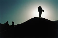 Silhouettes dans le désert Silhouettes dans le désert