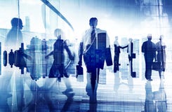 Silhouettes Of Business People In An Office Building Stock Image Silhouettes Of Business People In An Office Building Stock Image