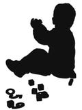 Silhoutted Boy Royalty Free Stock Image