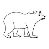 Silhueta de um urso ilustração do vetor Silhueta de um urso ilustração do vetor
