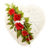 Silk Begräbnis- Blumenanordnung lizenzfreies stockbild Silk Begräbnis- Blumenanordnung lizenzfreies stockbild